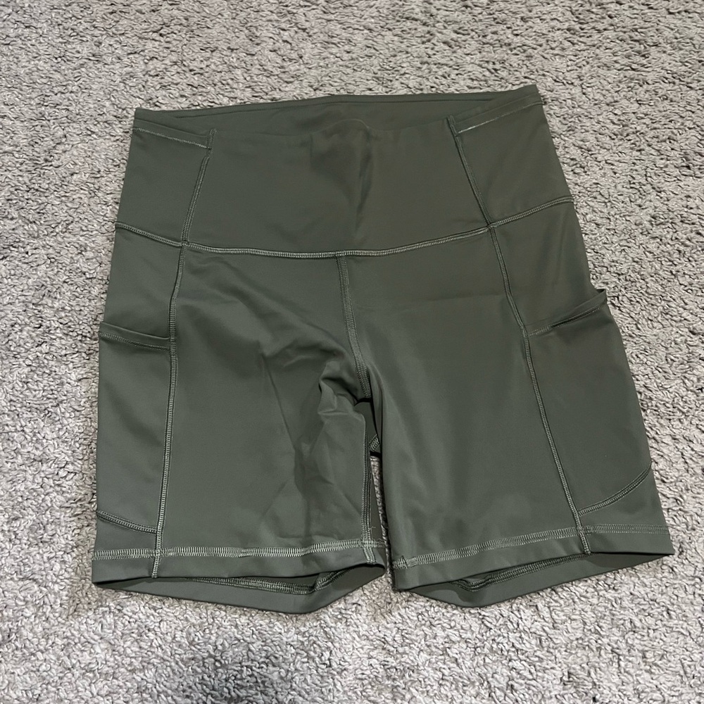 Lululemon Athletica Sage Green Bike Shorts